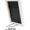 Marco de madera S40R 30x30 cm blanco