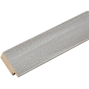 Marco de madera S49B gris-beige pintado 13x13 cm