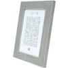 Marco de madera S49B gris-beige pintado 13x13 cm