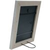 Marco de madera S49B gris-beige pintado 13x13 cm