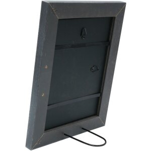 Marco de madera S49B pintado gris oscuro 15x20 cm