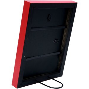 Marco de madera S40R 18x24 cm rojo