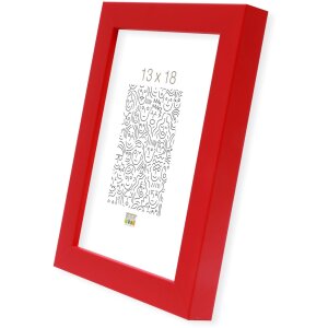 Marco de madera S40R 40x40 cm rojo