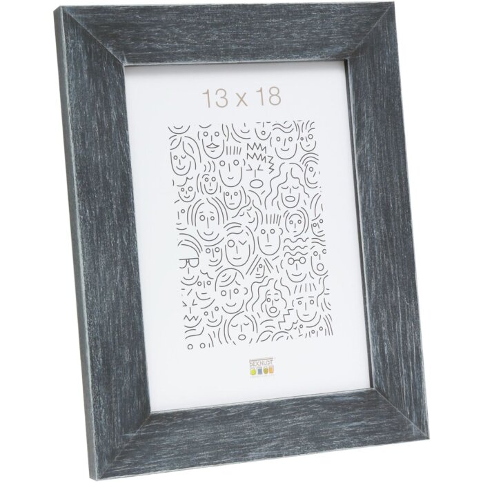 Marco de madera S49B pintado gris oscuro 20x28 cm