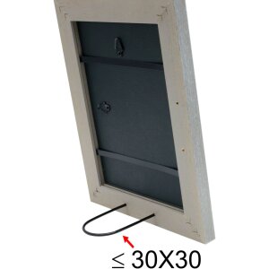 Marco de madera S49B pintado gris-beige 40x50 cm