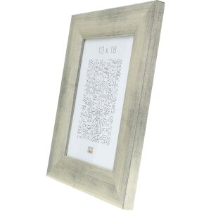 Marco de madera S53G gris-plata 13x18 cm