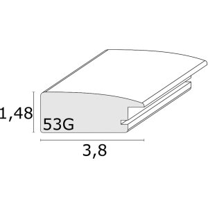 Marco de madera S53G pino 13x13 cm