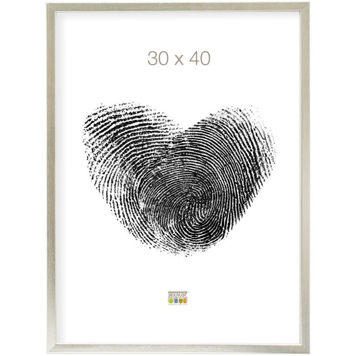Marco de madera S41J Deknudt 18x24 cm plata