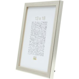 Marco de madera S41J Deknudt 20x28 cm plata