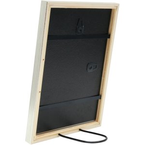 Marco de madera S41J Deknudt 20x28 cm plata