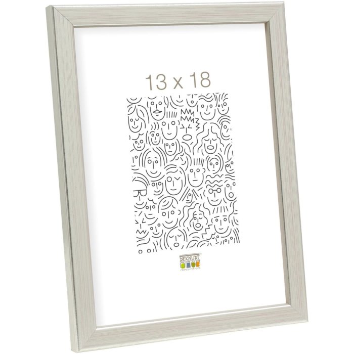 Marco de madera S41J Deknudt 24x30 cm plata