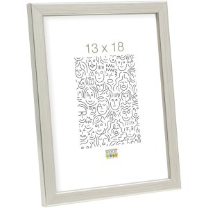 Marco de madera S41J Deknudt 24x30 cm plata