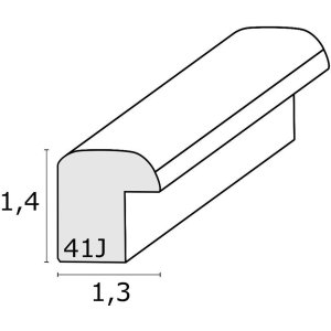 Marco de madera S41J Deknudt 30x45 cm plata