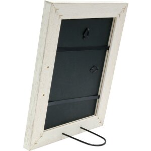 Marco de madera S49B pintado blanco 10x15 cm