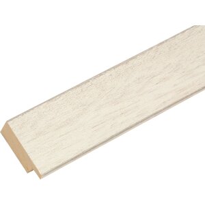 Marco de madera S49B pintado blanco 40x50 cm