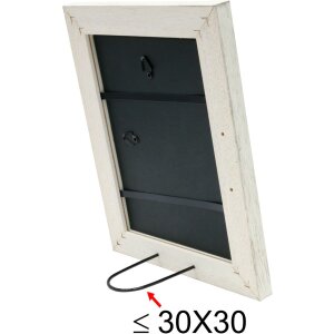 Marco de madera S49B pintado blanco 40x50 cm