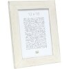 Marco de madera S49B pintado blanco 40x50 cm
