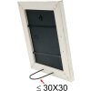 Marco de madera S49B pintado blanco 40x50 cm