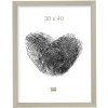 Marco de plástico S41VD4 plata brillo 9x13 cm