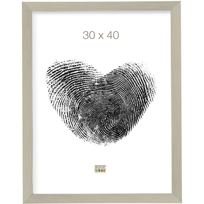 Marco de plástico S41VD4 plata brillo 20x30 cm