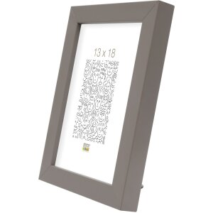 Marco de madera S40R 13x13 cm gris oscuro