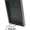 Marco de madera S40R 13x18 cm gris oscuro