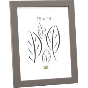 Marco de madera S40R 24x30 cm gris oscuro