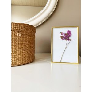 Marco metálico S58MS oro 13x18 cm moldura estrecha