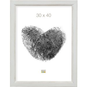 Marco de madera S42L blanco 13x13 cm