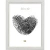 Marco de madera S42L blanco 13x13 cm