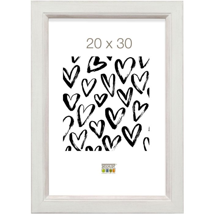 Marco de madera S42L blanco 20x28 cm