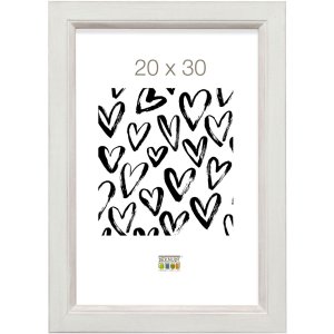 Marco de madera S42L blanco 20x28 cm