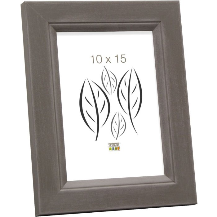 Marco de madera S42L gris 10x15 cm