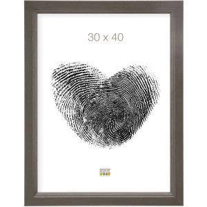 Marco de madera S42L gris 10x15 cm