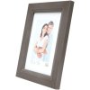 Marco de madera S42L gris 10x15 cm