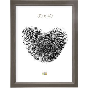 Marco de madera S42L gris 13x18 cm