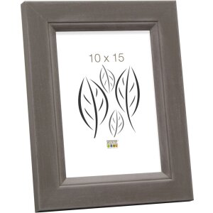 Marco de madera S42L gris 13x18 cm