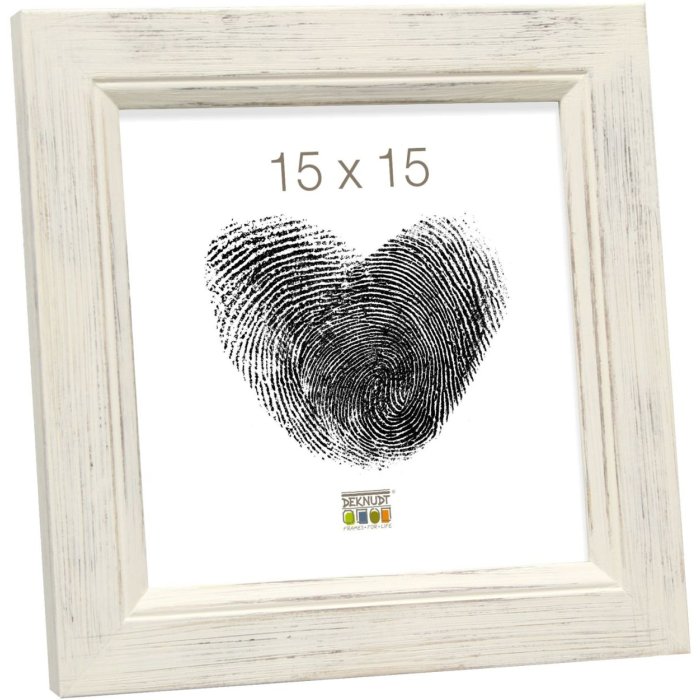 Marco de madera S42L pintado blanco 40x50 cm