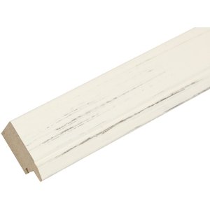 Marco de madera S42L pintado blanco 40x50 cm
