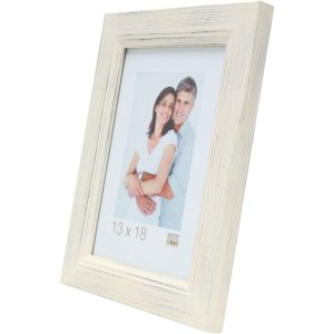 Marco de madera S42L pintado blanco 40x50 cm