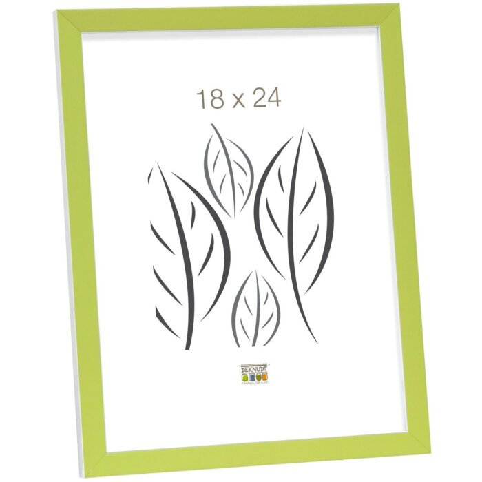 Marco madera verde-blanco 10,0 x15,0 cm S43AL