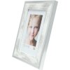 Marco de madera Deknudt S43RE 18x24 cm blanco - borde plateado