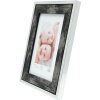 Marco de madera Deknudt S43RE 15x15 cm negro - borde plateado