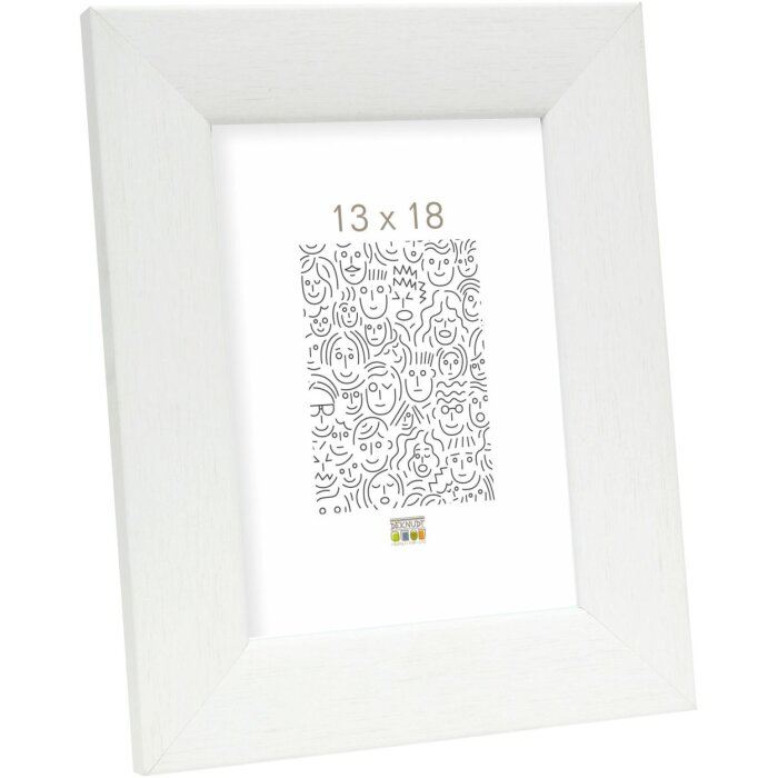 Marco de madera S53G blanco 15x20 cm