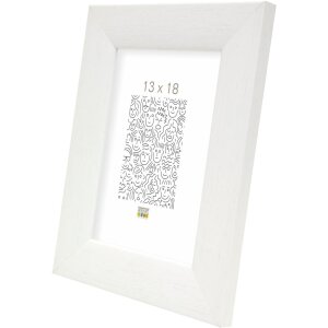 Marco de madera S53G blanco 15x20 cm