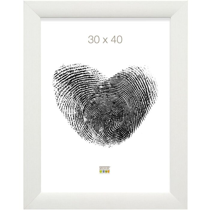 Marco de madera S53G blanco 30x40 cm