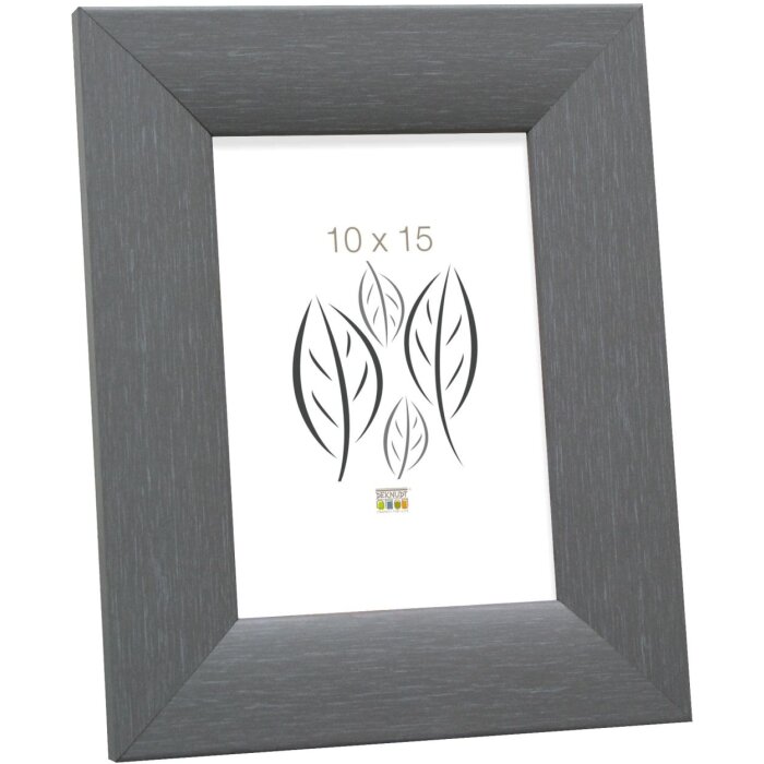 Marco de madera S53G gris 13x18 cm
