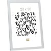 Marco de madera MDF Deknudt S44C 30x40 cm plata