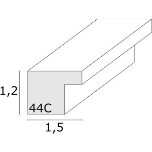 Marco de madera MDF Deknudt S44C 30x45 cm roble