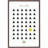 Marco de madera MDF Deknudt S44C 30x45 cm marrón oscuro